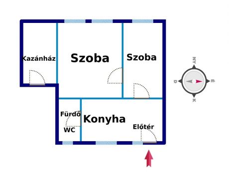 Eladó Ház 6100 Kiskunfélegyháza Új tetővel rendelkező, felújított, fűtéskorszerűsített ház saját kis udvarral, garázzsal