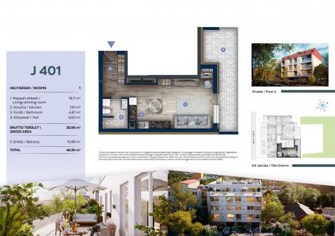 Eladó Lakás 1131 Budapest 13. kerület , J139 Társasház