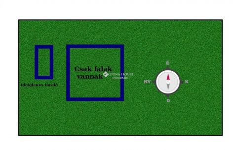 Eladó Telek 2337 Délegyháza Délegyházán, 500 nm nagyságú belterületi építési telek eladó