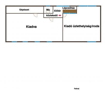 Kiadó Üzlethelyiség 1037 Budapest 3. kerület Forgalmas út mellett, 1.emeleti 60 m2 Üzlethelyiség kiadó
