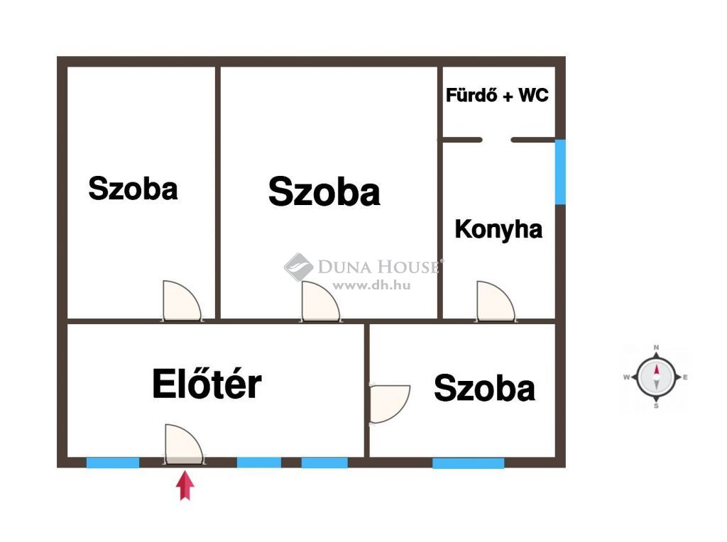 6100 Kiskunfélegyháza , Belvárosi lekerített 75 m2-es belső házrész — 1/16