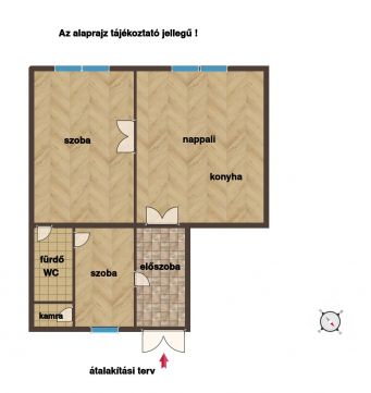 Eladó Lakás 1204 Budapest 20. kerület két külön nyíló szobás - felújítandó lakás