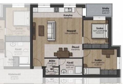 Eladó Lakás 9700 Szombathely Kámoni 20 lakásos projekt IV.