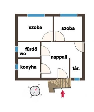 Eladó Ház 6344 Hajós Eladó Hajóson a Deák Ferenc utcában egy 90 nm családiház!