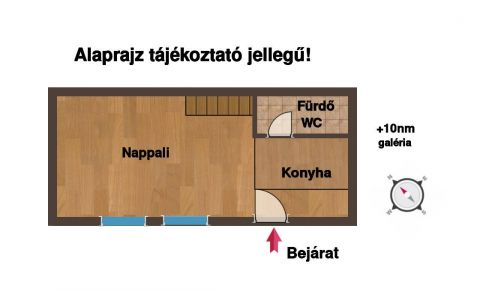 Eladó Lakás 1116 Budapest 11. kerület Felújított, galériás stúdió lakás, otthon start programra is