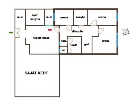 Eladó Ház 1097 Budapest 9. kerület 3 SZOBÁS SORHÁZI LAKÁS KERTTEL A 9. KERÜLETBEN!