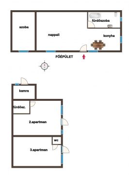 Eladó Ház 6000 Kecskemét Három az egyben! Kis udvaron külön bejárattal!