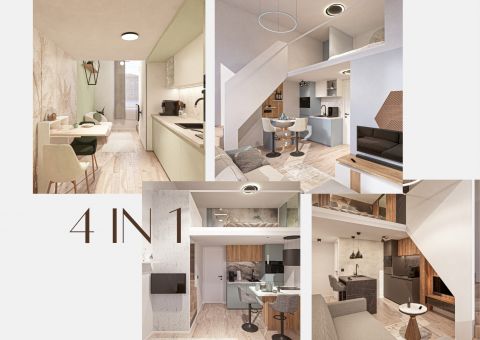 Eladó Lakás 1073 Budapest 7. kerület , GOZSDU Udvartól 5 perc sétára - 4in1 lakás, AIRBNB opció!