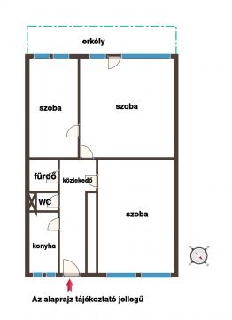 Eladó Lakás 1182 Budapest 18. kerület Azonnal költözhető 67 nm-es, nappali + 2 szobás panellakás