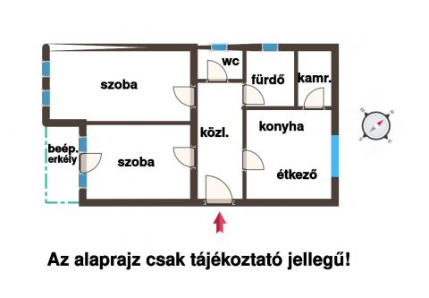 Eladó Lakás 2100 Gödöllő Egyetemhez közel 2 szobás lakás eladó