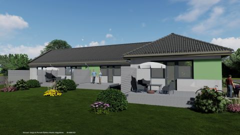 Eladó Lakás 2755 Kocsér , NAPPALI + 2 SZOBÁS LAKÁS KERTKAPCSOLATTAL