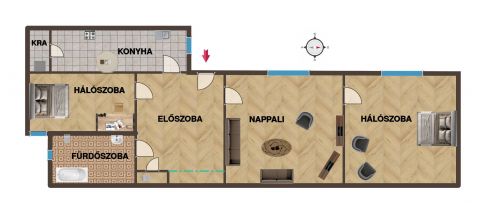 Eladó Lakás 1136 Budapest 13. kerület Polgári lakás Újlipótvárosban