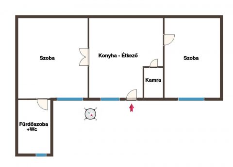 Eladó Ház 1201 Budapest 20. kerület Klapka tér közelében, felújított, szigetelt ikerfél