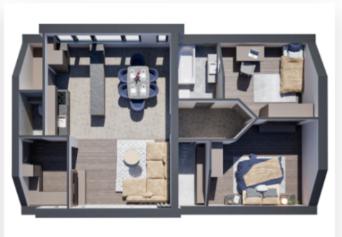 Eladó Lakás 6000 Kecskemét , Kertkapcsolatos belvárosi társasházi lakások