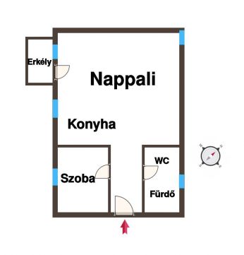 Eladó Lakás 6100 Kiskunfélegyháza Újabb építésű, amerikai konyhás, erkélyes lakás 