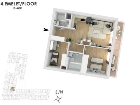 Eladó Lakás 1138 Budapest 13. kerület Lakópark a Duna partján: Otthonod a vízparti életstílus közepén!
