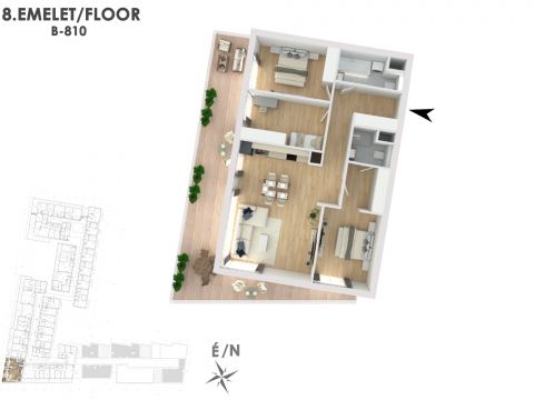 Eladó Lakás 1138 Budapest 13. kerület Lakópark a Duna partján: Otthonod a vízparti életstílus közepén!