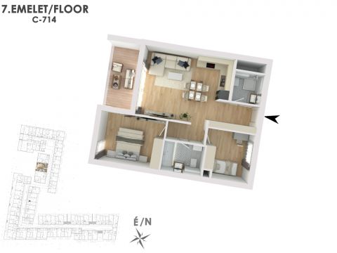 Eladó Lakás 1138 Budapest 13. kerület Lakópark a Duna partján: Otthonod a vízparti életstílus közepén!