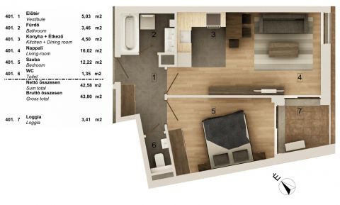 Eladó Lakás 1086 Budapest 8. kerület Magas minőség, alacsony ár, minimális rezsi a Magdolnanegydben