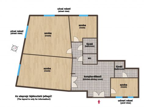 Eladó Lakás 1092 Budapest 9. kerület Reprezentatív, modern lakás a Ráday utcában