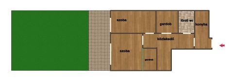 Eladó Lakás 1031 Budapest 3. kerület Római part fölszinti kertkapcsolatos akás