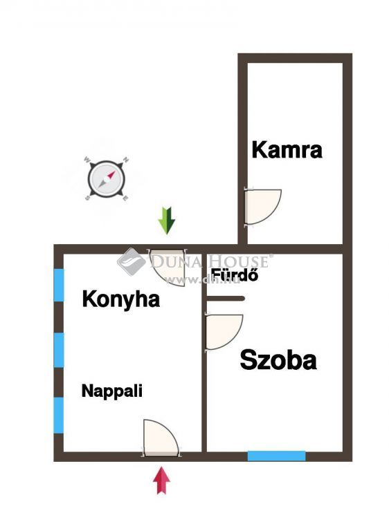 6100 Kiskunfélegyháza , Zártkerti tégla épület szoba, konyha, fürdővel — 1/15