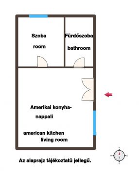 Kiadó Lakás 1066 Budapest 6. kerület Mozsár utcában, modern, igényesen felújított, nappali +hálós