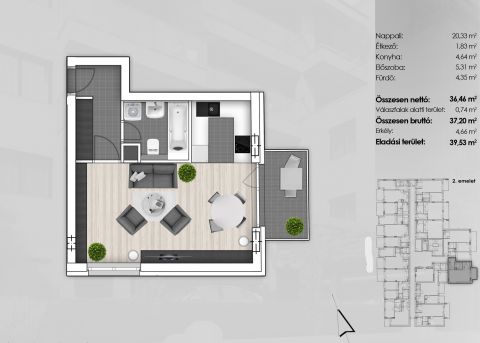 Eladó Lakás 1131 Budapest 13. kerület , Új fejlesztés Angyalföld kedvelt részén