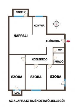 Eladó Lakás 1041 Budapest 4. kerület 3 SZOBA + NAPPALIS LAKÁS