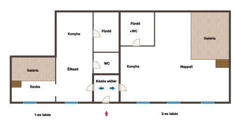 Eladó Lakás 1085 Budapest 8. kerület 2 db felújtott lakás körúton belül , 1 áráért