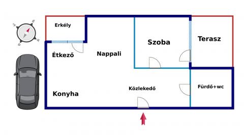 Kiadó Lakás 6000 Kecskemét MINŐSÉGI, DUPLA TERASZOS,RÉSZBEN BÚTOROZOTT LAKÁS AUTÓBEÁLLÓ