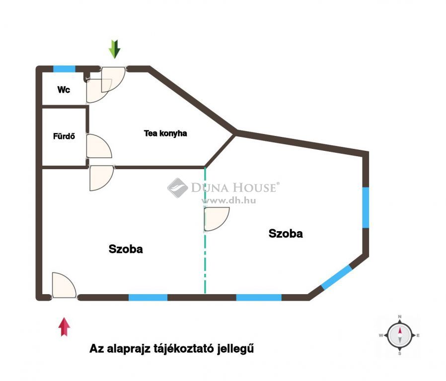 9400 Sopron , Várkerületnél földszinti 2 szobás lakás/üzlet kiadó! — 1/8
