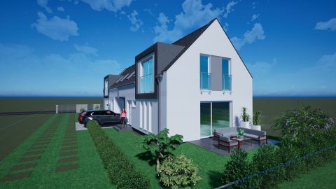 Eladó Ház 2220 Vecsés Modern, újépítésű ikerházfél