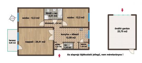 Eladó Lakás 9700 Szombathely belvárosi lakás-79 m2, garázzsal !