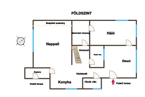 Eladó Ház 2182 Domony Lázár Lovasparktól 300 méterre, a műút mellett 90 nm-es ház 