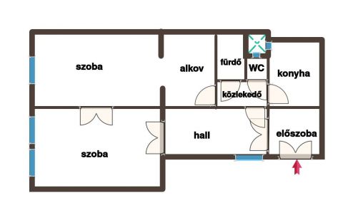 Eladó Lakás 1051 Budapest 5. kerület A Bazilika közvetlen közelében, polgári lakás!
