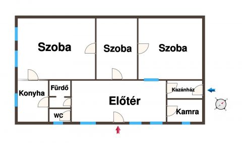 Eladó Ház 6100 Kiskunfélegyháza Belvárosi 892 m2-es telek bontandó, felújítandó épülettel