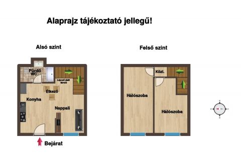 Eladó Lakás 1085 Budapest 8. kerület Belső kétszintes  - József Krt.- 3 szoba - szuper lakás 